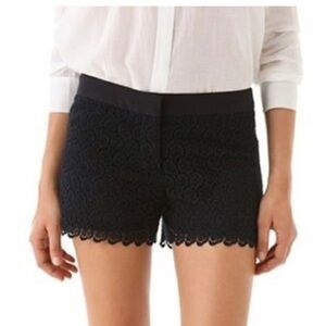 Club Monaco lace Diaz black cotton shorts size 6